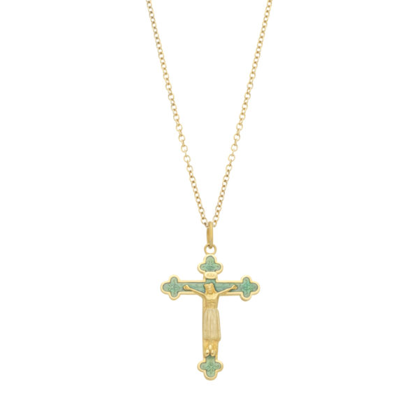 Crosses CR-02 Green Trefoil Cross